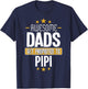 Pipi Pregnancy Reveal - Dads Get Promoted to Pipi T-Shirt - T-Shirt | Navy