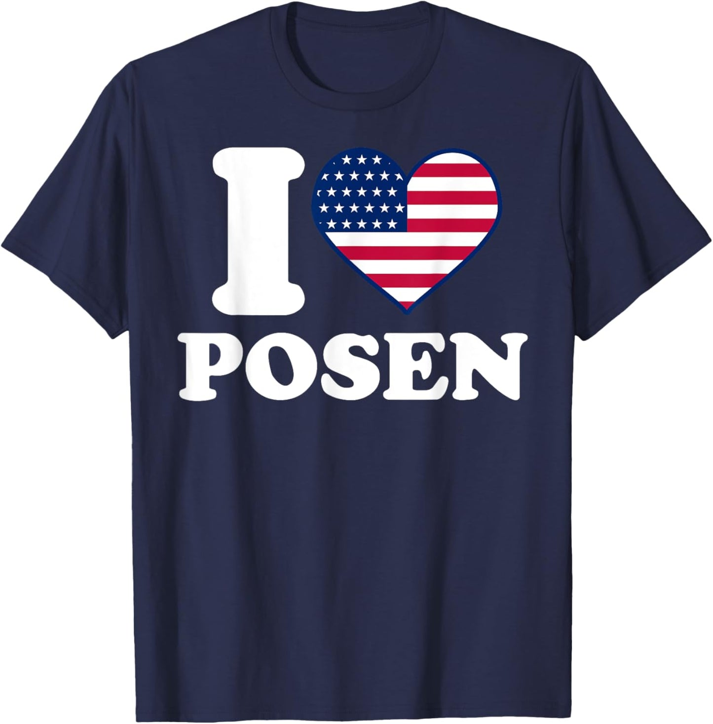 I love Posen I heart Posen T-Shirt - T-Shirt | Navy