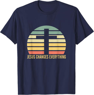 Jesus Changes Everything Jesus T-Shirt - T-Shirt | Navy