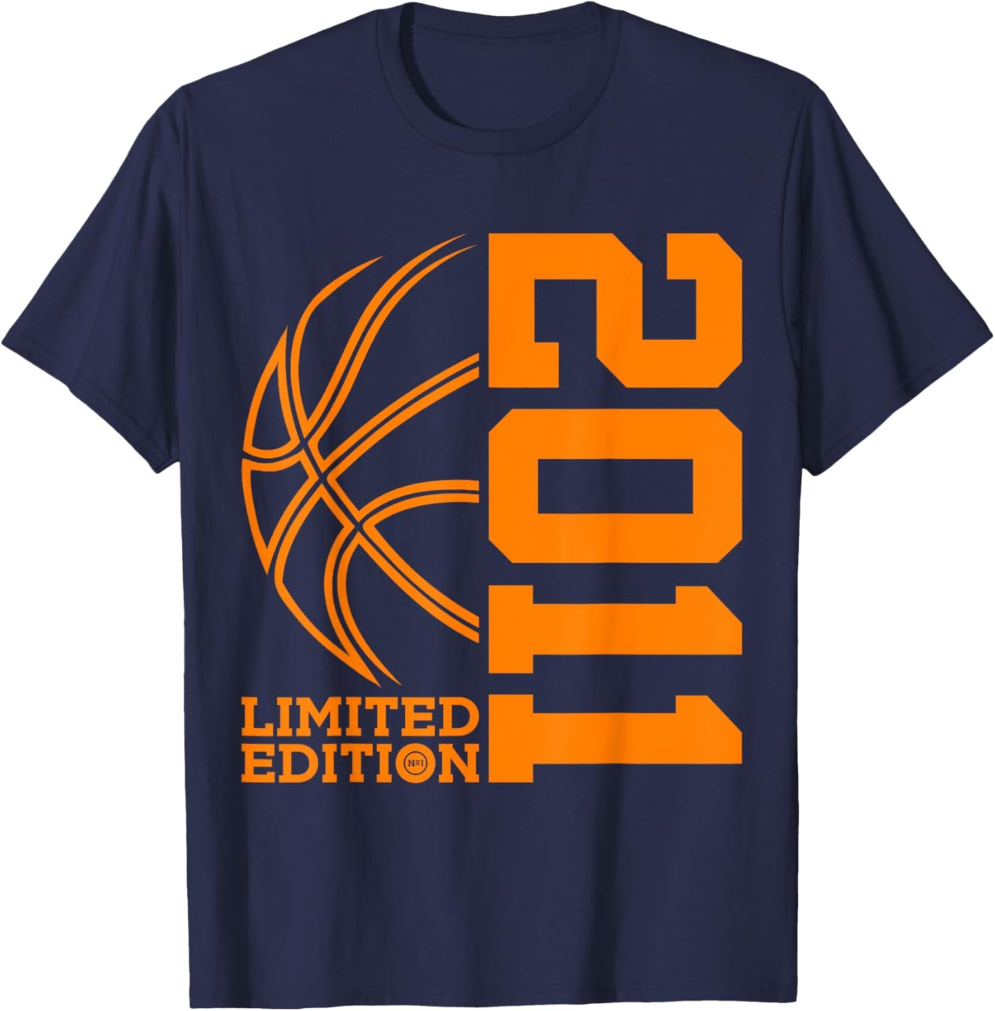 14th BIRTHDAY BASKETBALL LIMITED EDITION 2011 T-Shirt - T-Shirt | Navy