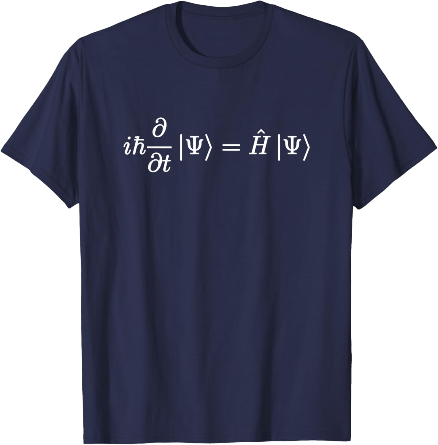 Schrödinger Equation Physics Simple Quantum Science Nerd T-Shirt - T-Shirt | Navy