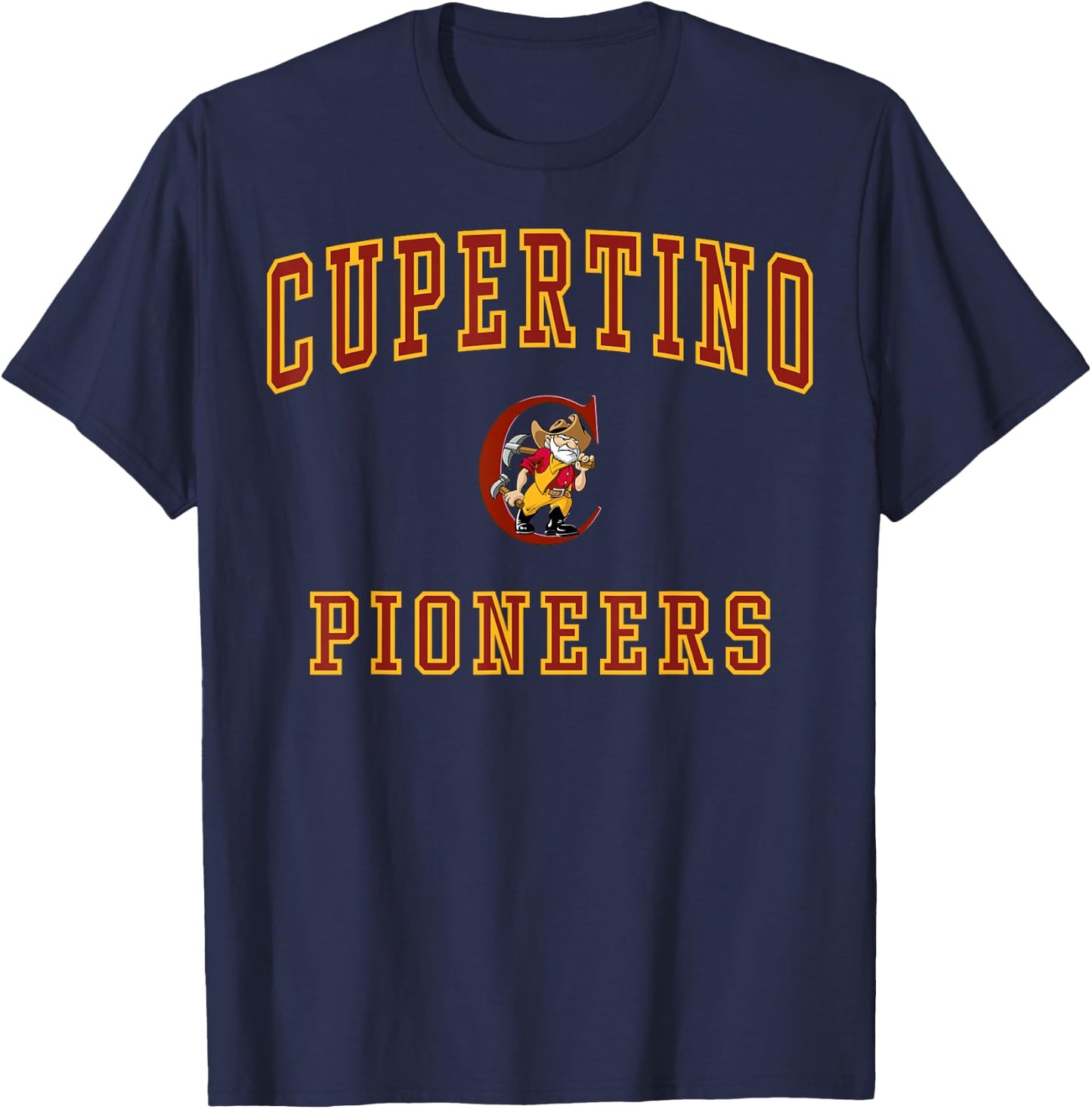 Cupertino High School Pioneers C1 T-Shirt - T-Shirt | Navy
