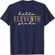 Hello Eleventh Grade Leopard Teacher Back to School T-Shirt - T-Shirt | Navy