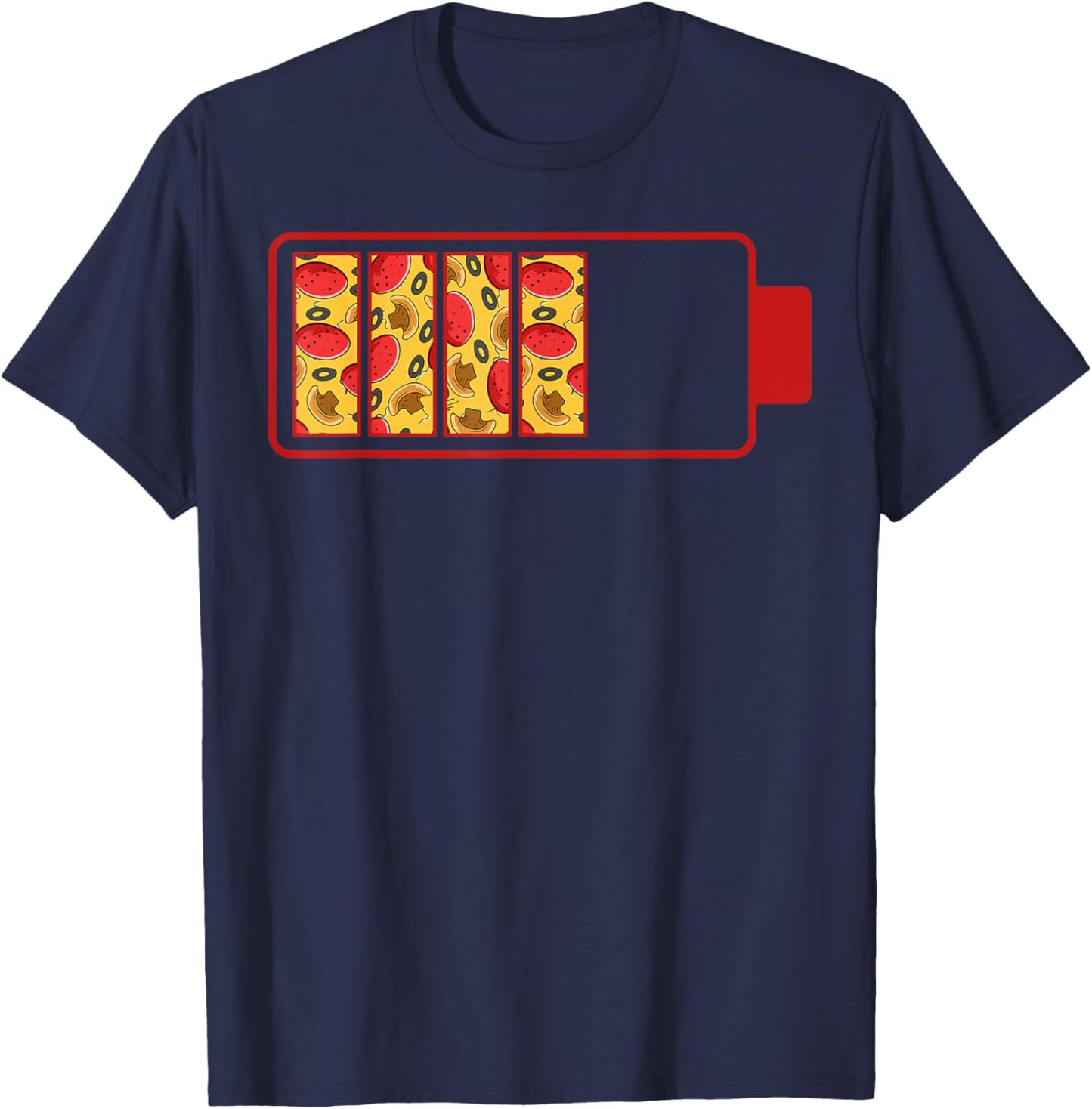 Cool Pizza Power Round Pizzetta Lover Pizzaiolo Pizzeria T-Shirt - T-Shirt | Navy