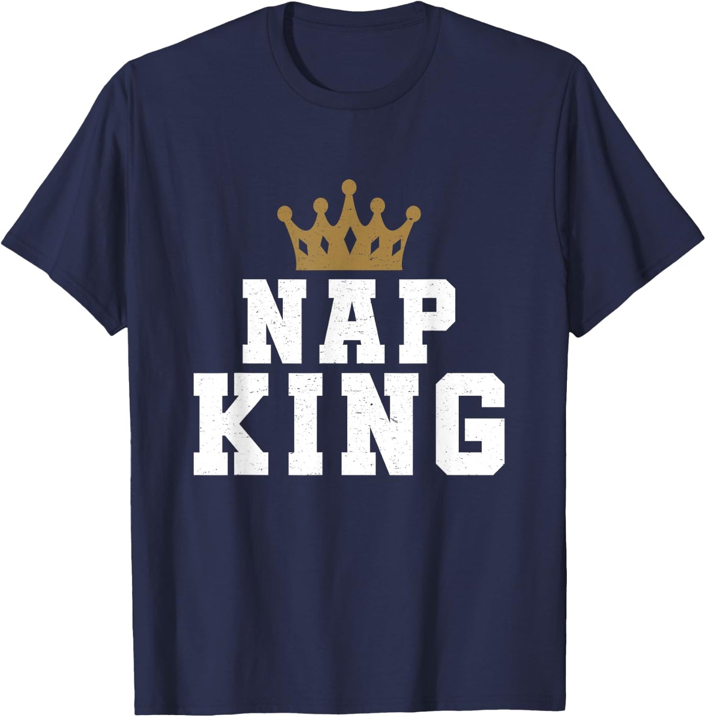 Nap King Powernap Crown Pajama Sleep T-Shirt - T-Shirt | Navy