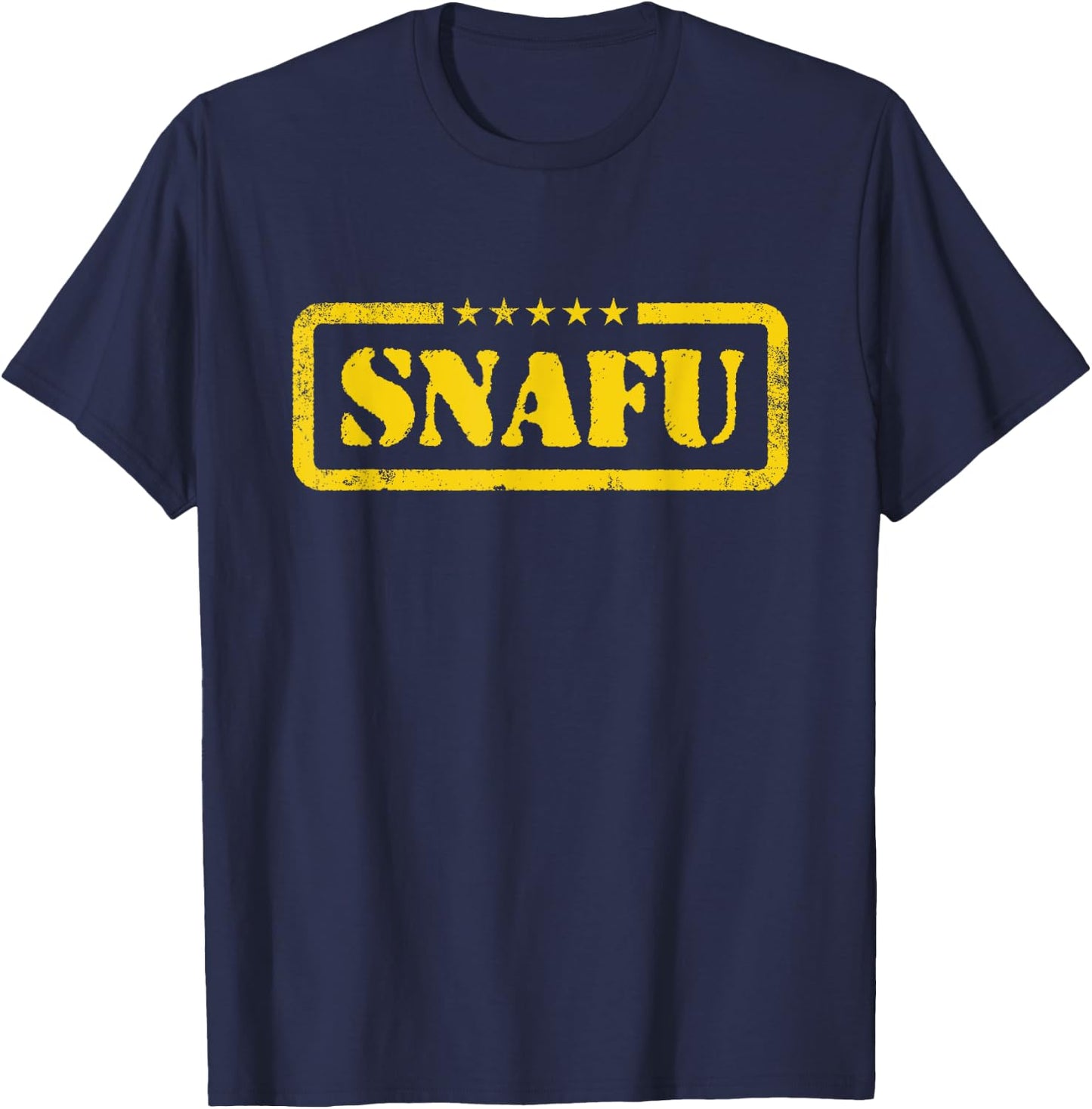 Funny Situation Normal SNAFU Soldier Military T-Shirt - T-Shirt | Navy