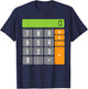 Calculator Costume Halloween Easy Cosplay Math Geek Outfit T-Shirt - T-Shirt | Navy
