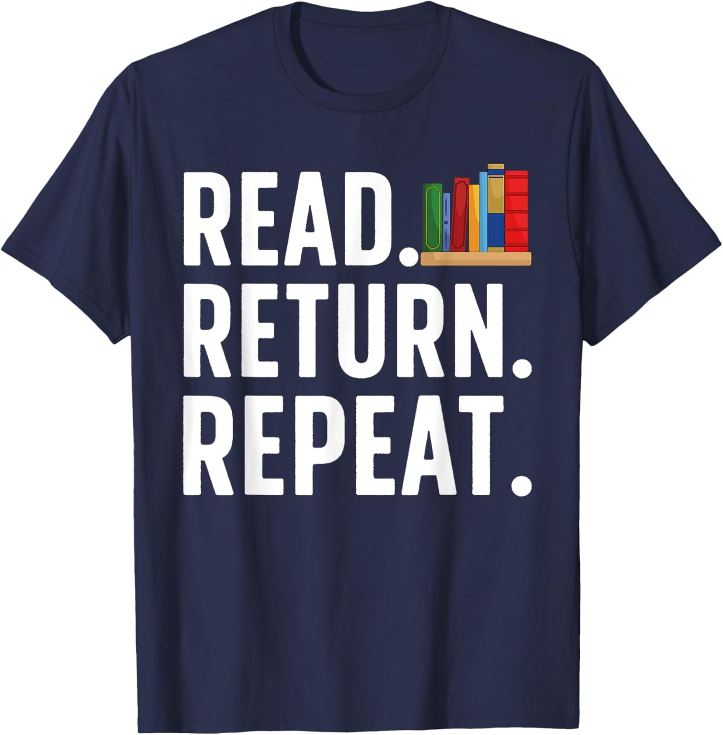 Cool Librarian Art Women Bookaholic School Library T-Shirt - T-Shirt | Navy