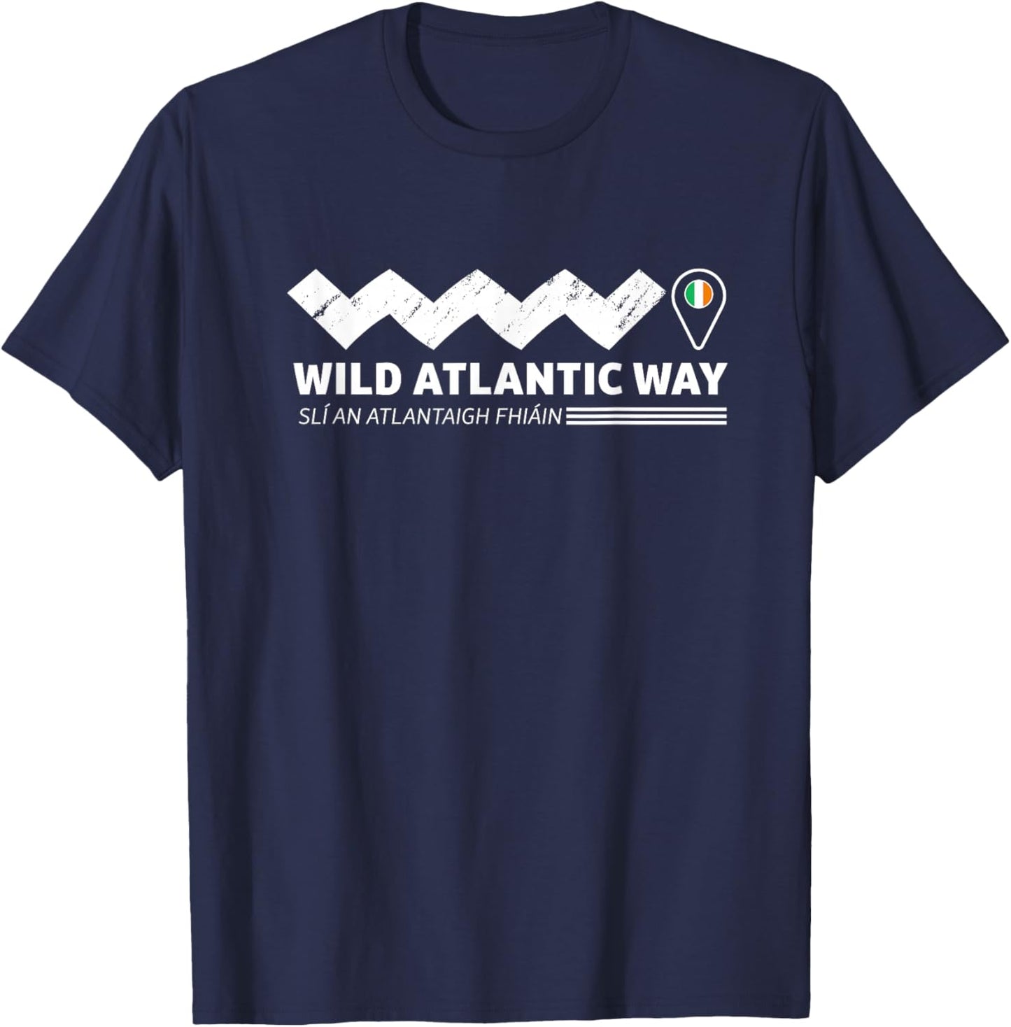 The wild atlantic way ireland coastal route T-Shirt - T-Shirt | Navy