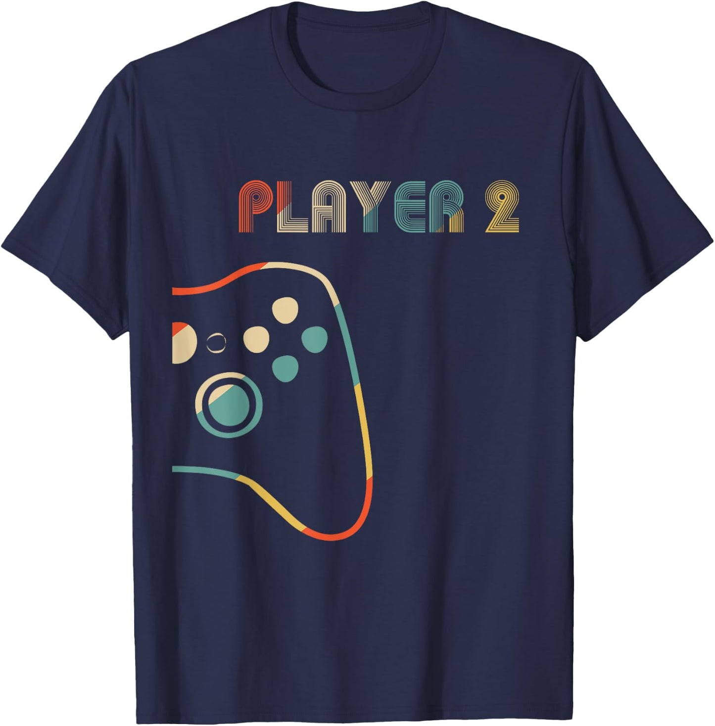 Matching Gamer Couple Player 1 Player 2 T-Shirt - T-Shirt | Navy