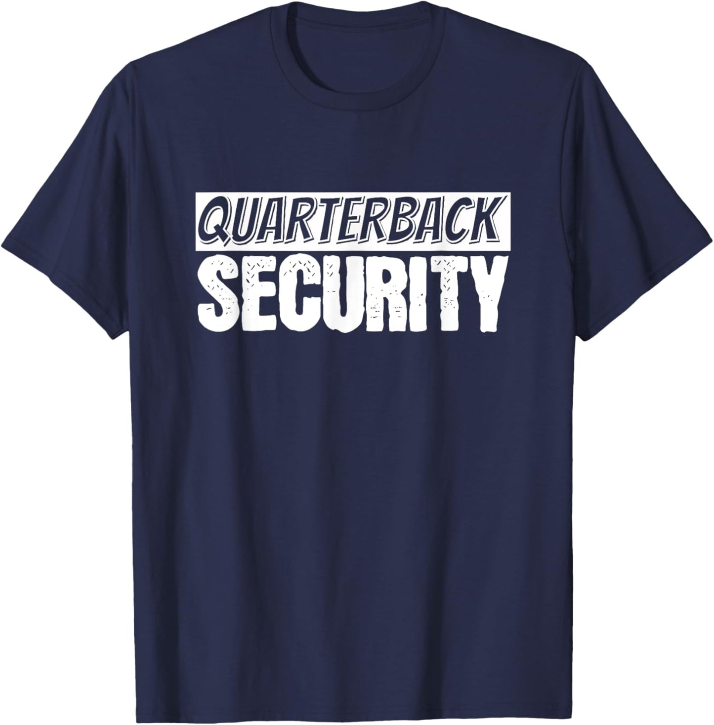 Football Offensive Line Quarterback Protection Lineman T-Shirt - T-Shirt | Navy
