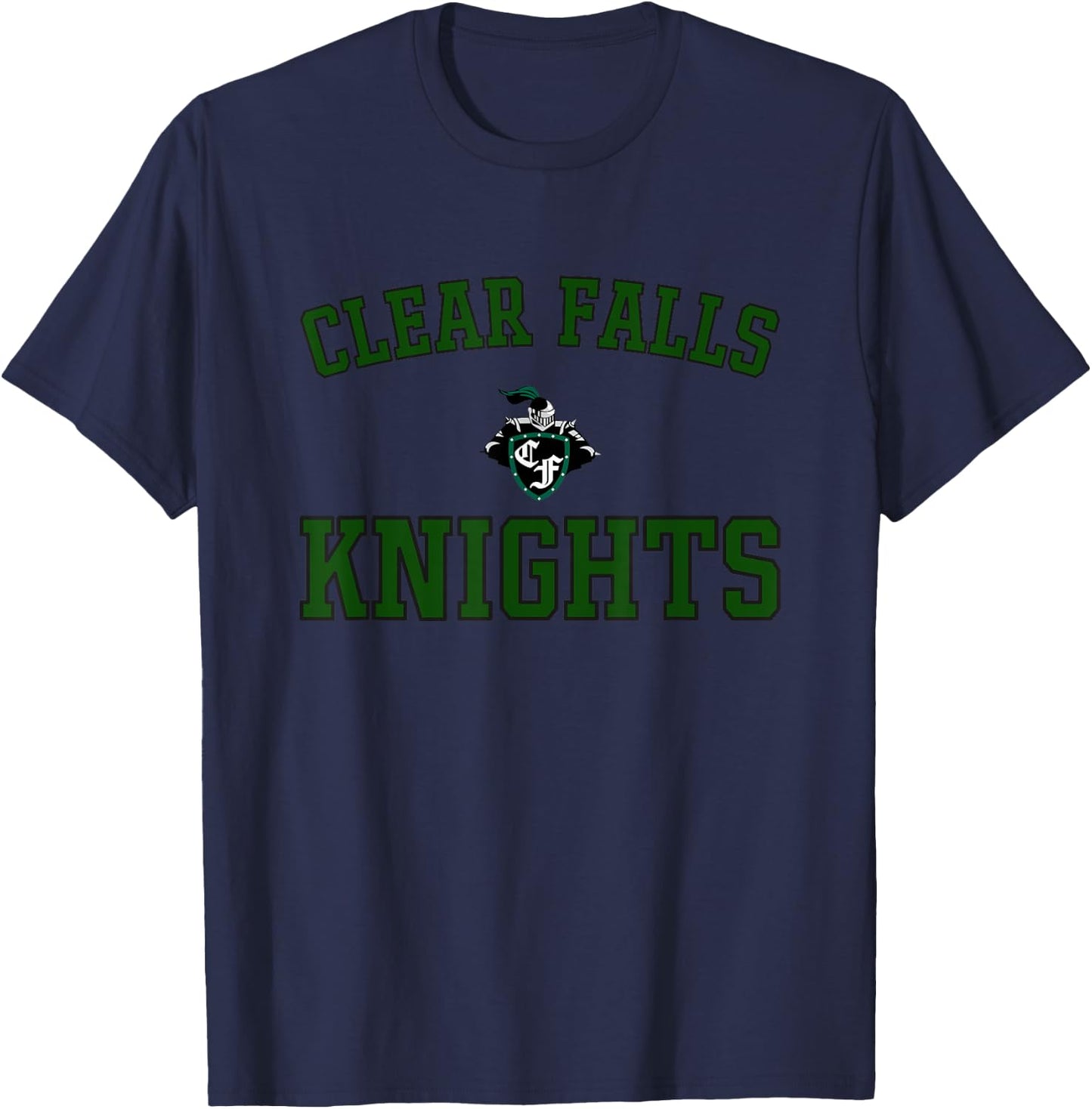 Clear Falls Knights Logo Varsity HS T-Shirt - T-Shirt | Navy