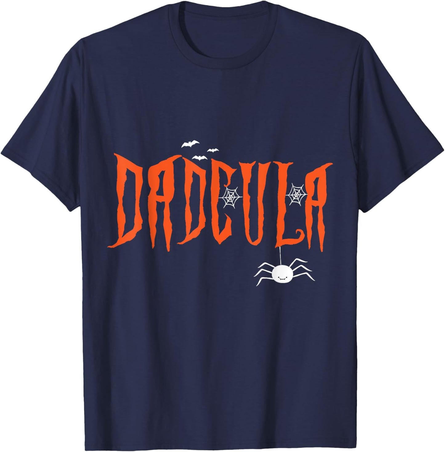 Dad Daddy Dracula Monster Costume Easy Halloween Gifts T-Shirt - T-Shirt | Navy
