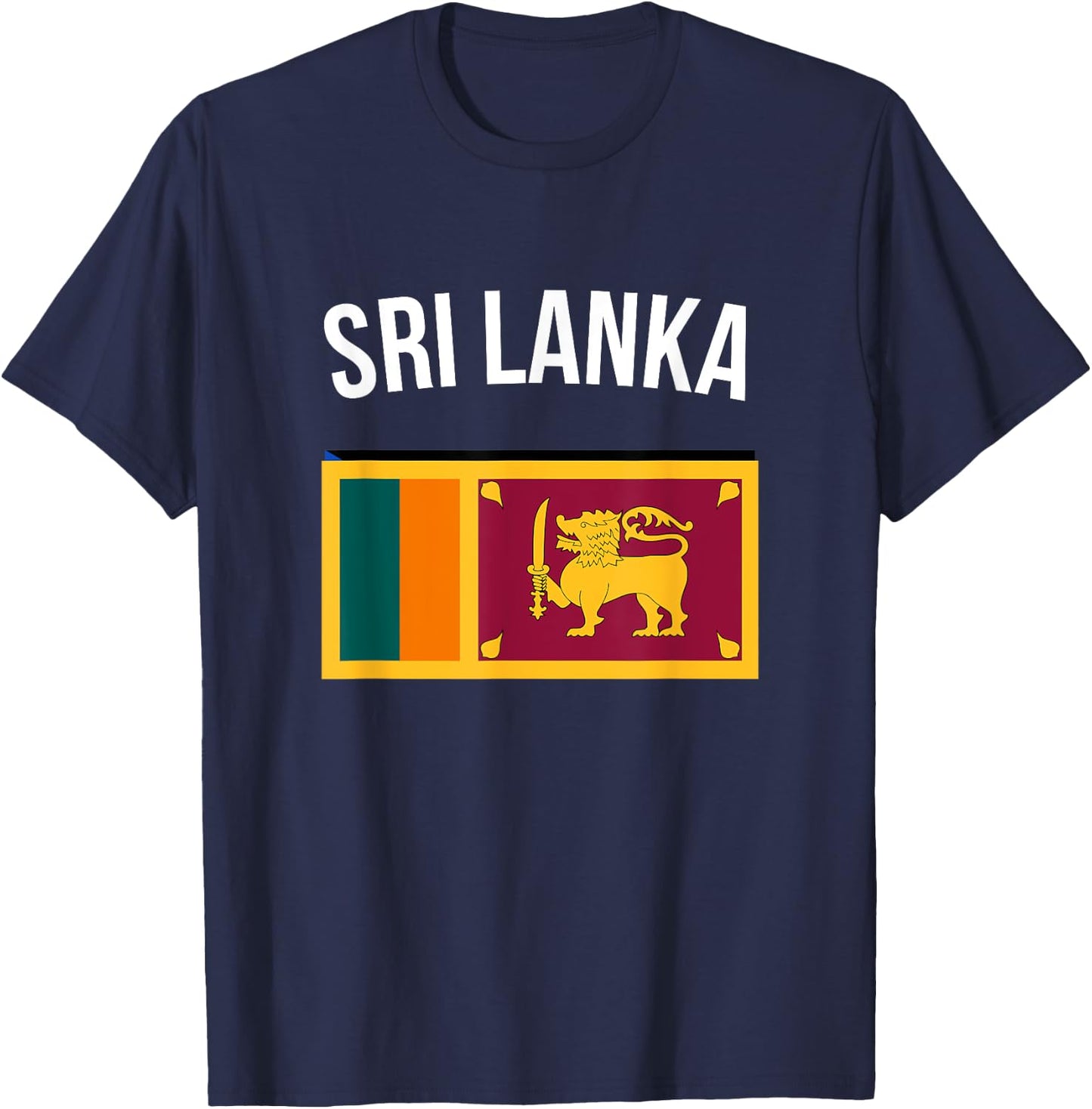 Sri Lanka Sri Lankan Flag Pride Travel Souvenir T-Shirt - T-Shirt | Navy