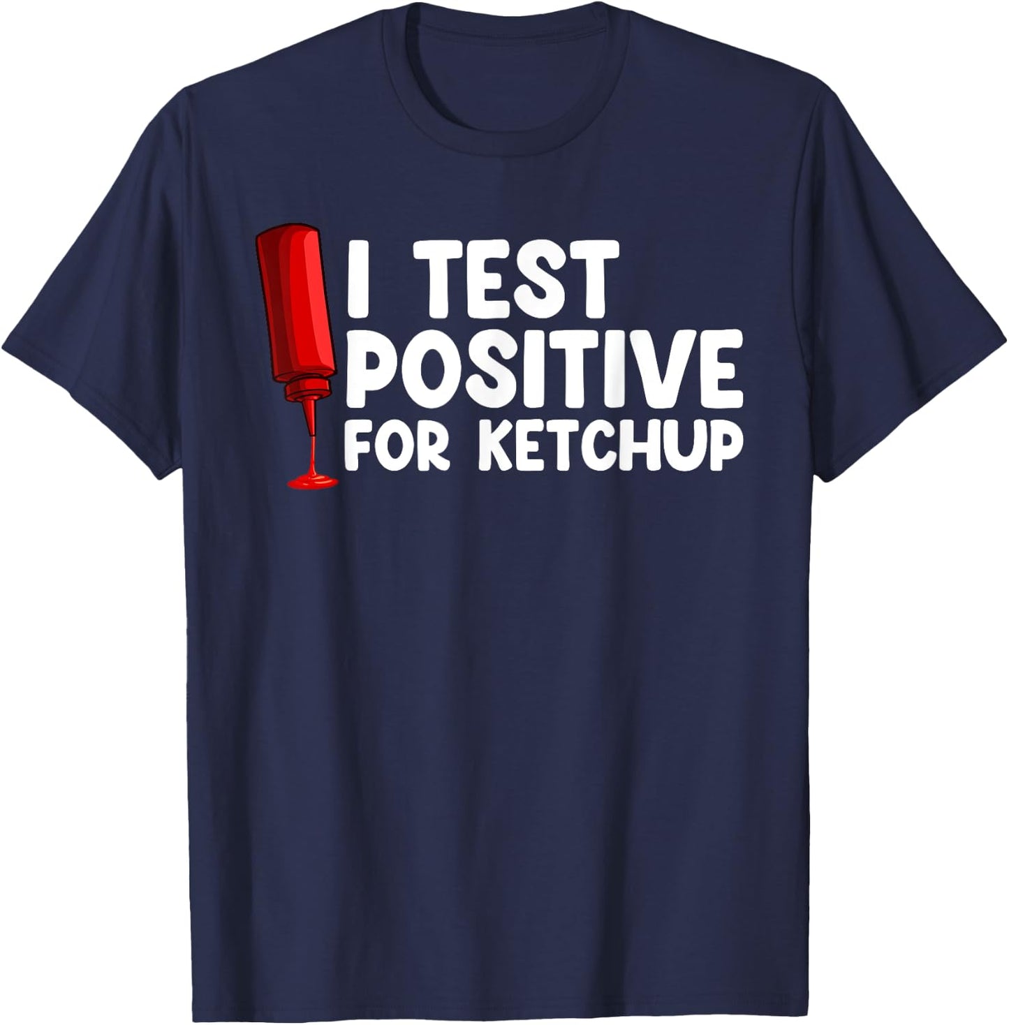 Ketchup Art Women Kids Ketchup Lover Tomato Ketchup T-Shirt - T-Shirt | Navy