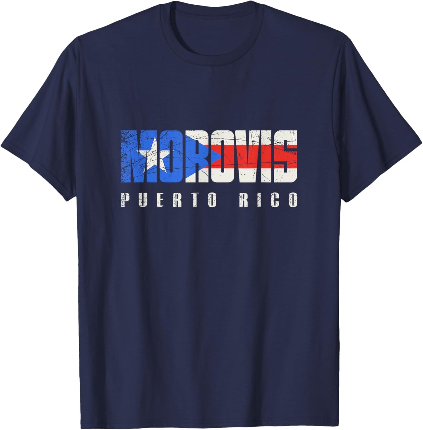 Puerto Rican flag Morovis Puerto Rico T-Shirt - T-Shirt | Navy