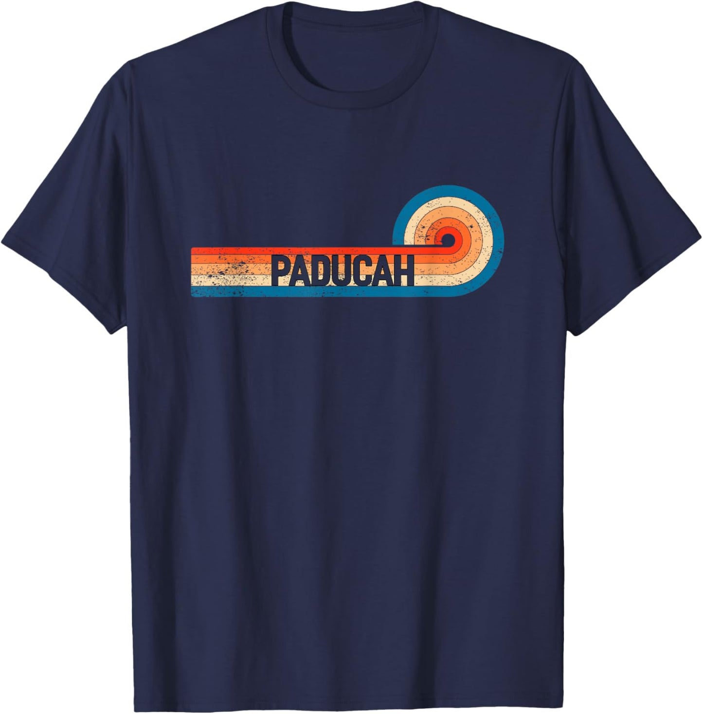 Retro PADUCAH Shirt Vintage City PADUCAH T-Shirt - T-Shirt | Navy