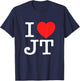 I Love JT Gift New T-Shirt - T-Shirt | Navy