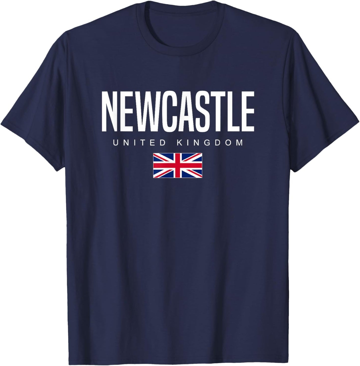 Newcastle England United Kingdom T-Shirt - T-Shirt | Navy