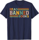 Cool Publication - Read - Old Stuff Read Banned Books - -Adults - Black - Small - Short Sleeve T-Shirt - T-Shirt | Navy