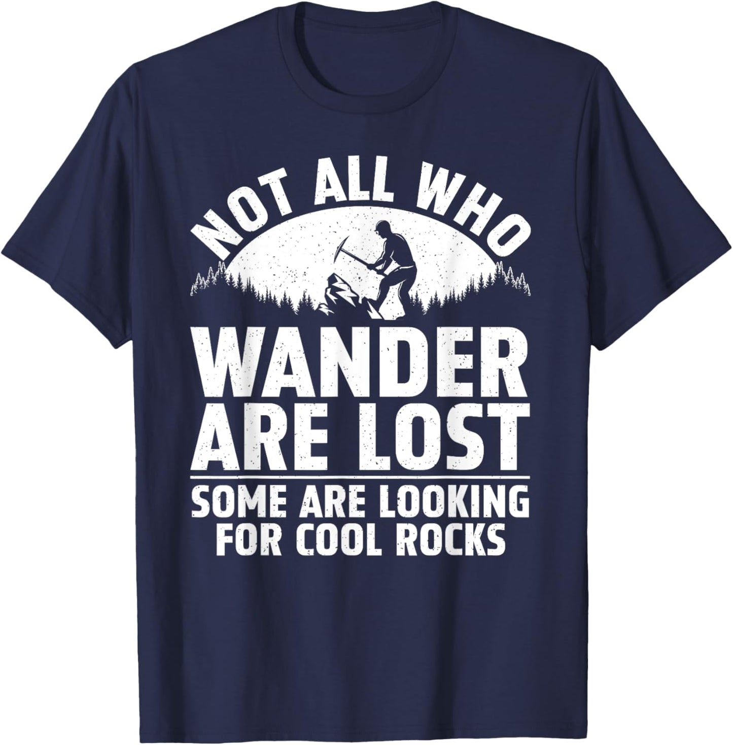 Rock Collecting Art Women Rockhound Rock Collector T-Shirt - T-Shirt | Navy