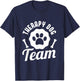 Therapy Dog Team | For Team Visits To School & Library T-Shirt - T-Shirt | Navy