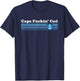 Funny Cape Cod retro vintage throwback t shirt | Gift T-Shirt - T-Shirt | Navy