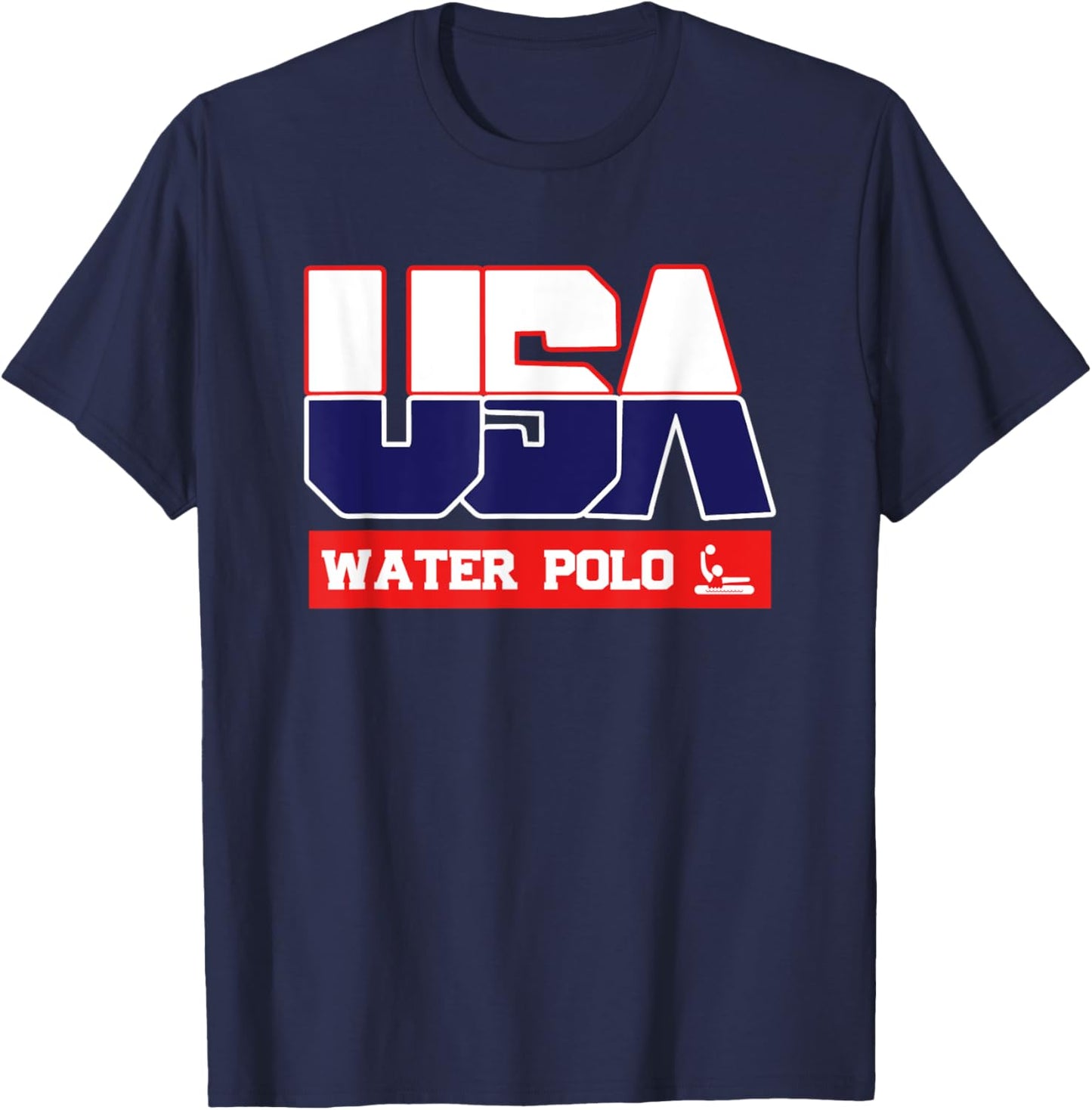 USA Team Water Polo - men & women American sports T-Shirt - T-Shirt | Navy