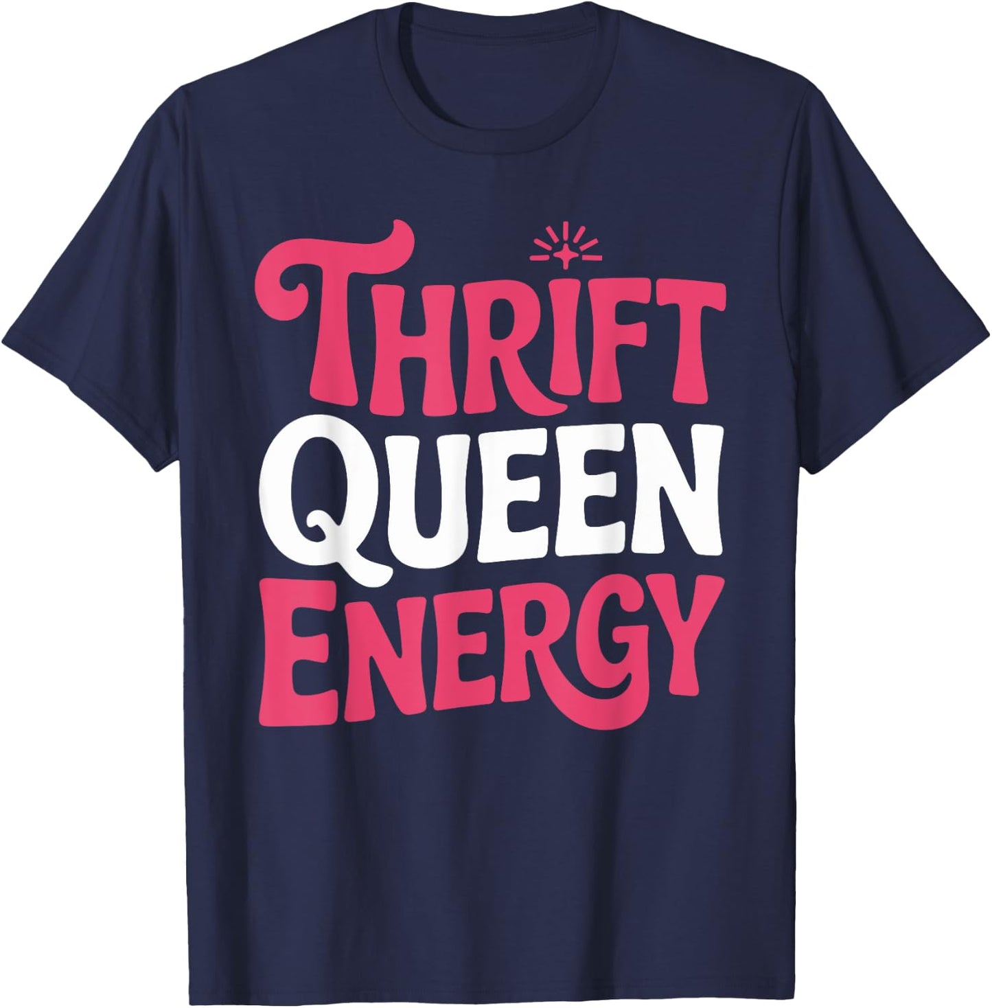 Thrifted Fashion Secondhand Style Depop Seller Gift T-Shirt - T-Shirt | Navy