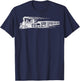Sheldon Retro Vintage Train Locomotive Engineering Teacher Men Women Girls Kids T-Shirt - T-Shirt | Navy