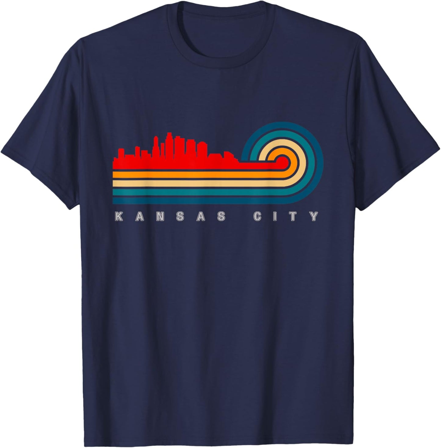 BASBO Retro Kansas City T-Shirt - T-Shirt | Navy
