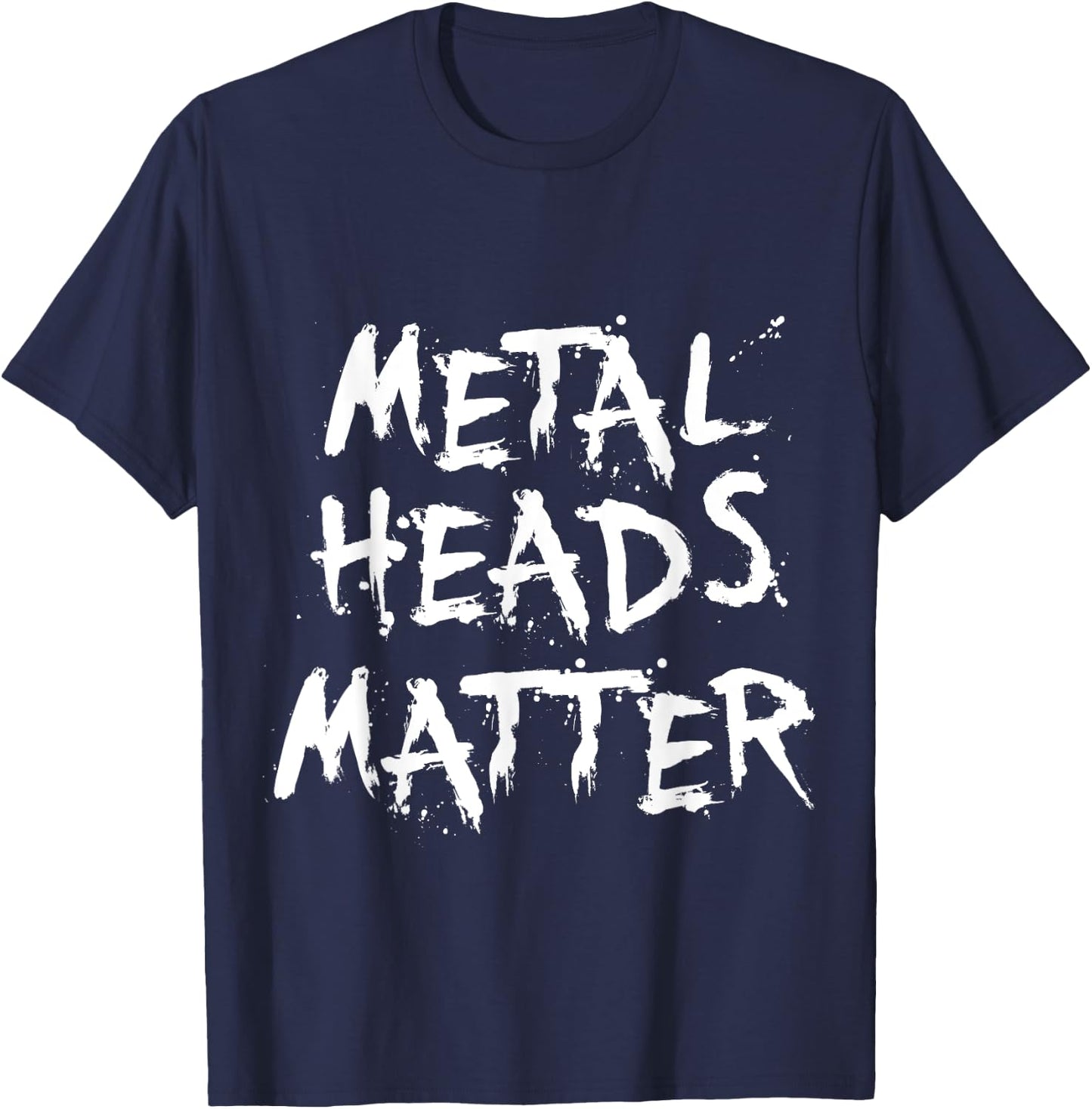 heavy metal band music funny Gift men women kids T-Shirt - T-Shirt | Navy