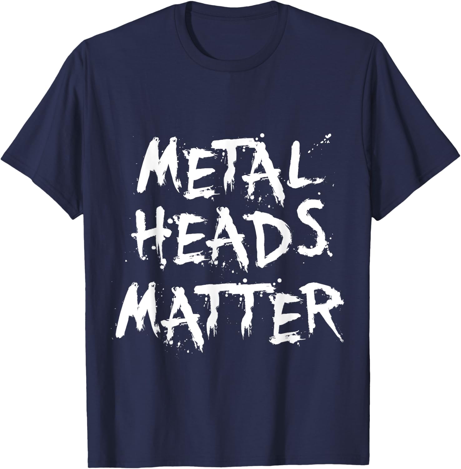 heavy metal band music funny Gift men women kids T-Shirt - T-Shirt | Navy