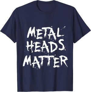 heavy metal band music funny Gift men women kids T-Shirt - T-Shirt | Navy
