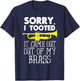 Sorry I Tooted It Came Out Of My Brass Funny Trumpet Design T-Shirt - T-Shirt | Navy