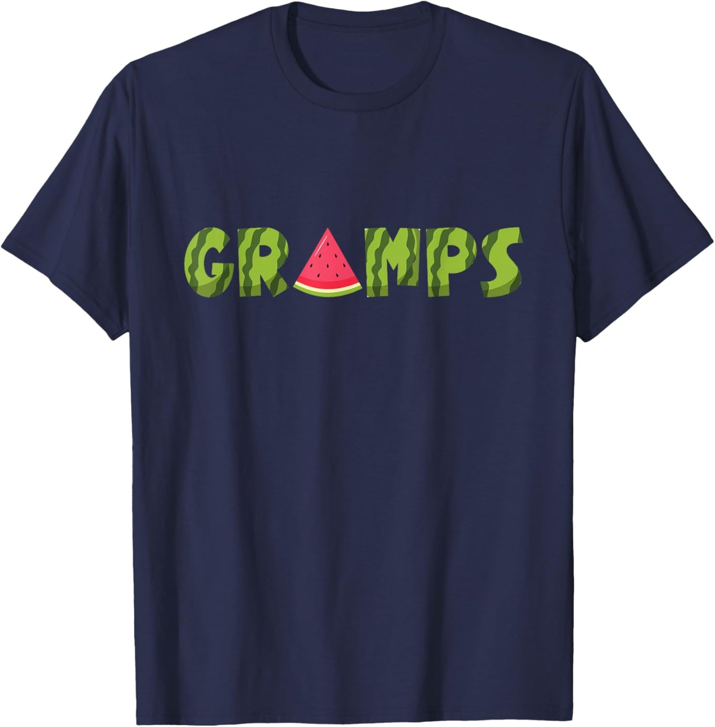 Gramps Watermelon Funny Summer Fruit Dad Cool Father's Day T-Shirt - T-Shirt | Navy