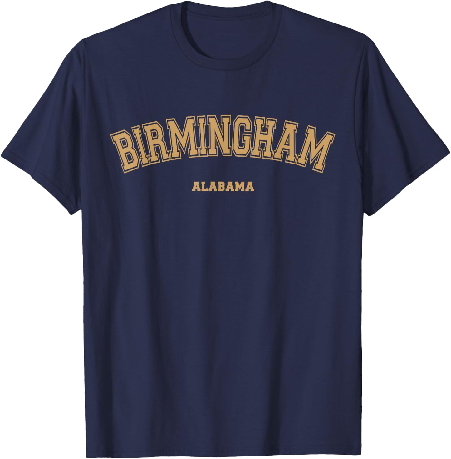 Birmingham Sports College Style on Birmingham T-Shirt - T-Shirt | Navy