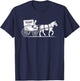 Amish Horse and Buggy Trump Supporter Election T-Shirt - T-Shirt | Navy