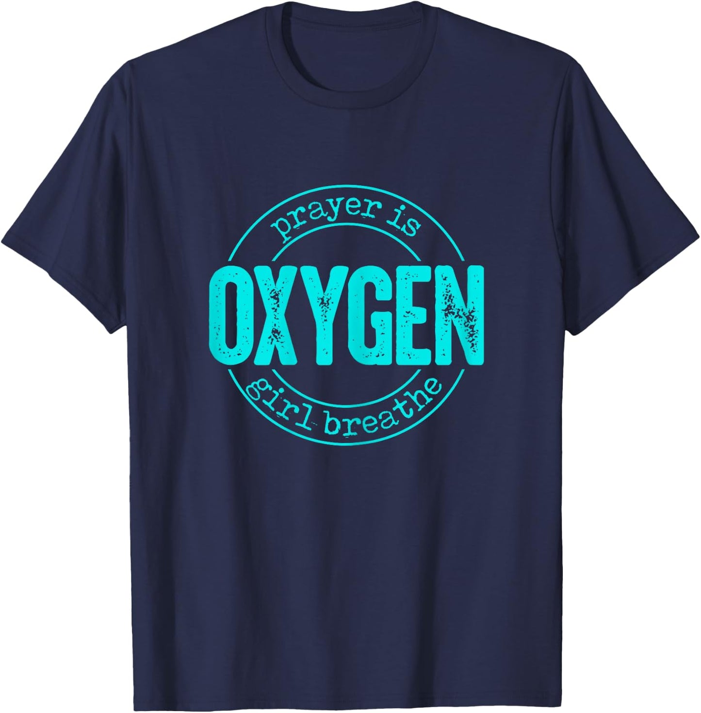 Faith Based 2x Plus Size Christian Believer top T-Shirt - T-Shirt | Navy