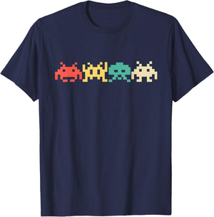80s Video Game Vintage Retro Arcade T-Shirt - T-Shirt | Navy