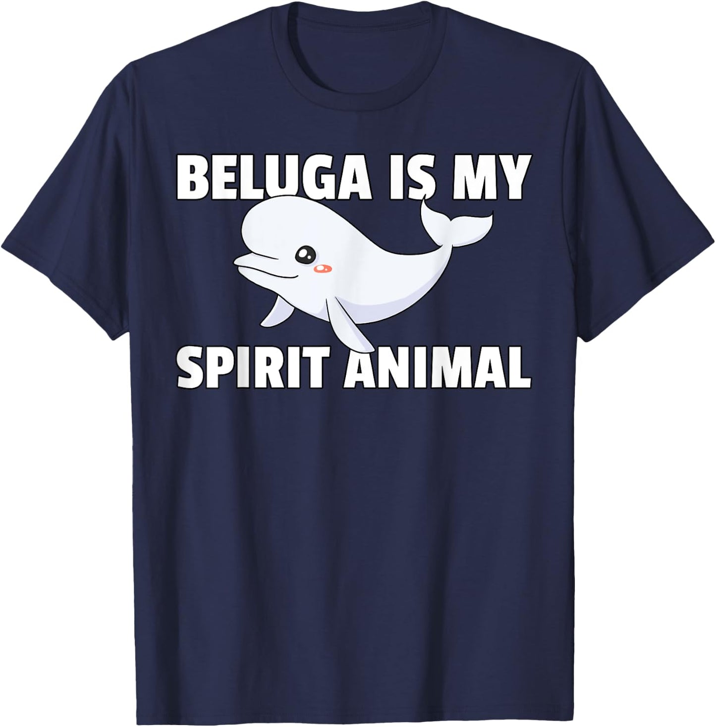 Beluga Whale Gift Baby Beluga Costume T-Shirt - T-Shirt | Navy