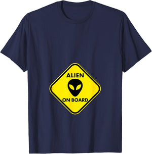 Pregnancy - Alien on Board T-Shirt - T-Shirt | Navy