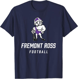 Fremont Ross Little Giants Logo Football Team HS T-Shirt - T-Shirt | Navy