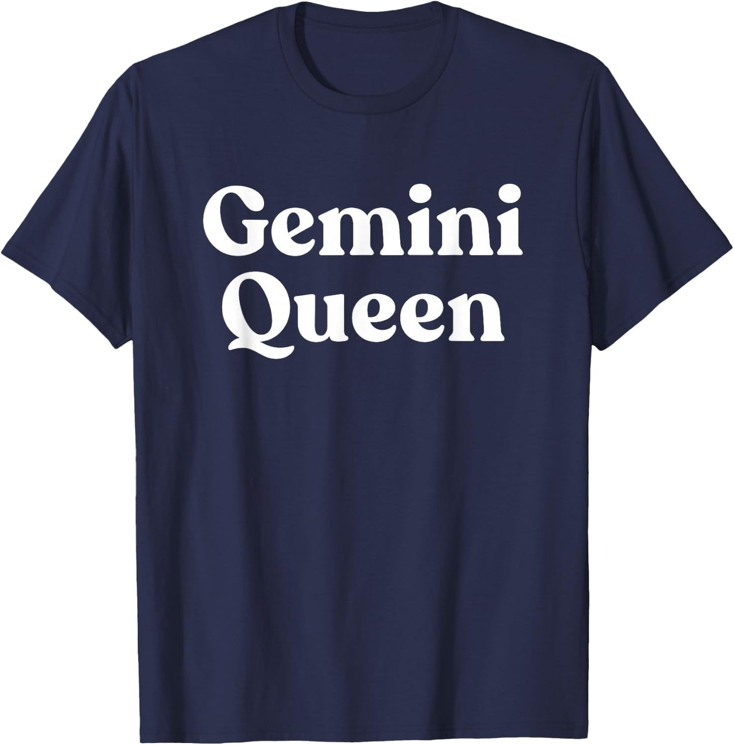 Gemini Queen Horoscope Astrology T-Shirt - T-Shirt | Navy