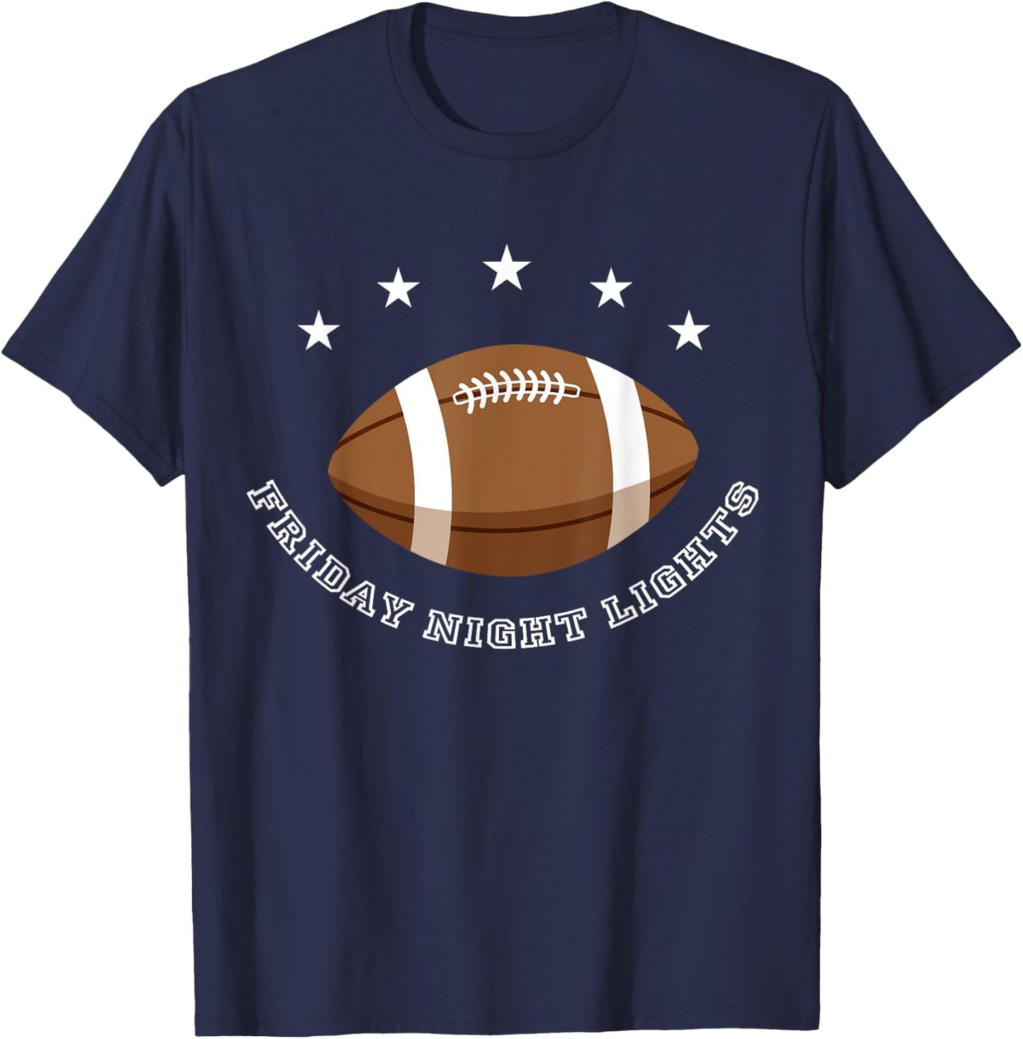 Friday Night Lights Football T-Shirt - T-Shirt | Navy