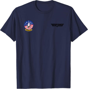 Top Gun COBI F-14 TOMCAT Chest Badge Father's Day T-Shirt - T-Shirt | Navy