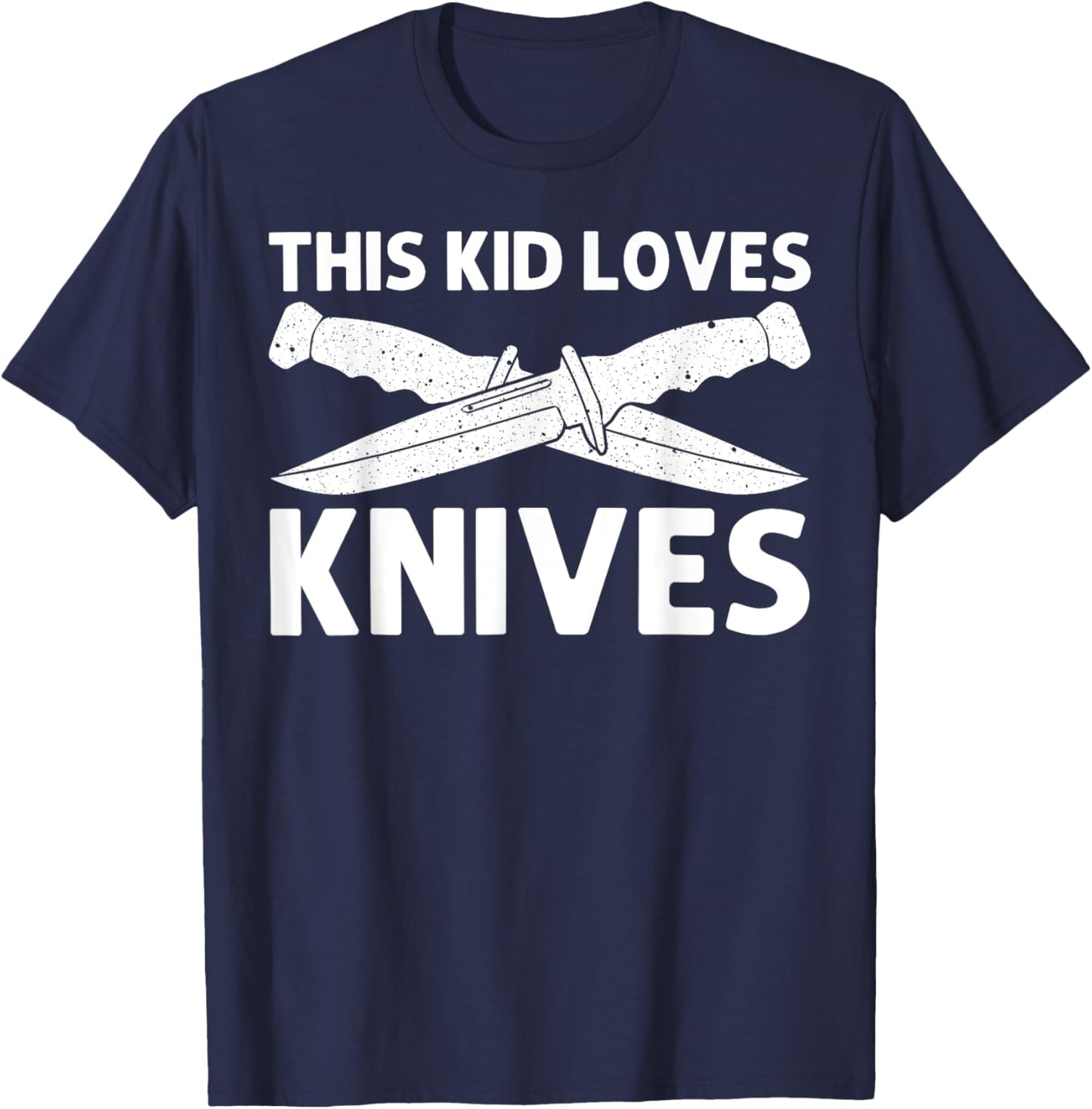 Cute Knife Design For Kids Boys Knife Collector Collection T-Shirt - T-Shirt | Navy