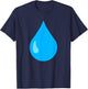 Tropfen-Wassertropfen-Kostüm T-Shirt - T-Shirt | Navy