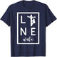 Wifey Line Wife Love My Lineman T-Shirt - T-Shirt | Navy