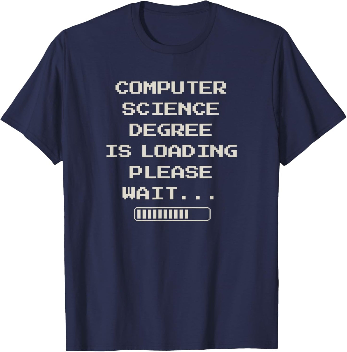 Computer Science Gifts Funny Computer Science - Black Adults - Small - Modern Casual Gaming Coding T-Shirt - T-Shirt | Navy